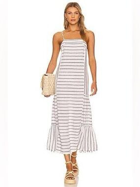 Thira Midi Dress in Rasmus Stripe by Splendid